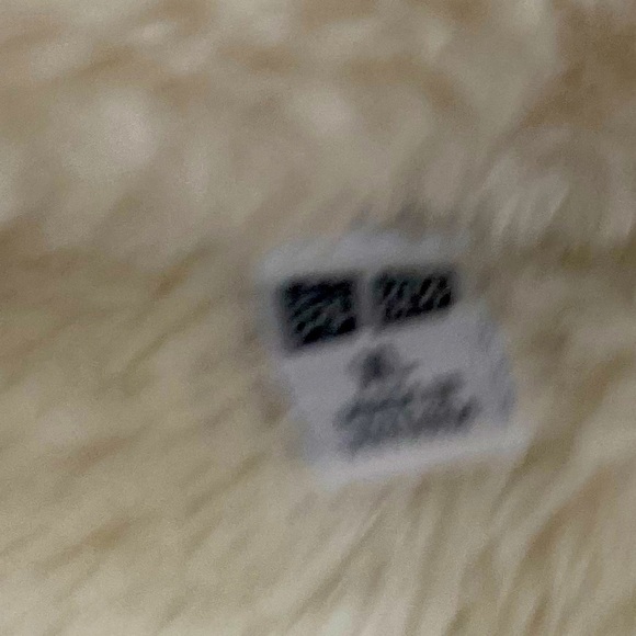 Uniqlo zip up fuzzy jacket cream recycled polyester front pockets size xl - Picture 9 of 10